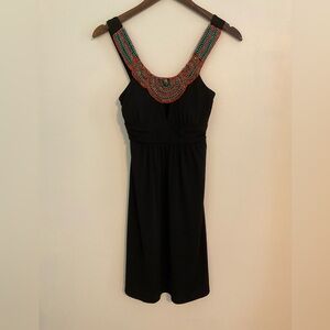 Candie's Black Beaded Mini Dress